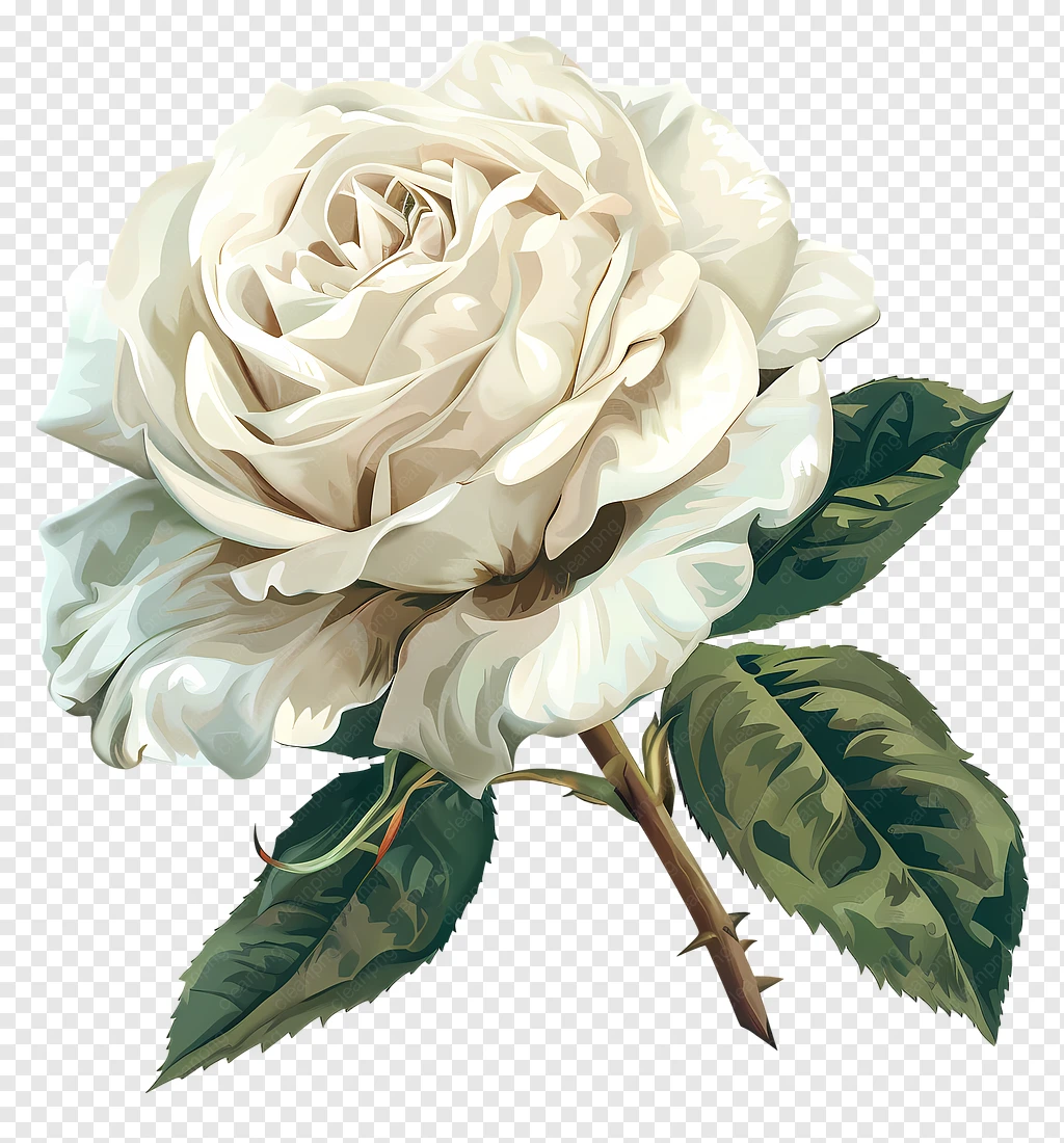 White rose logo for My Writing Garden